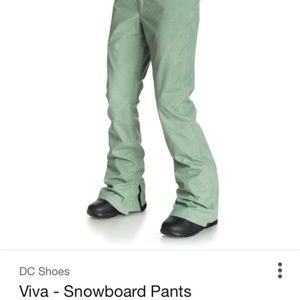 DC - VIVA GREEN SNOWBOARD PANTS